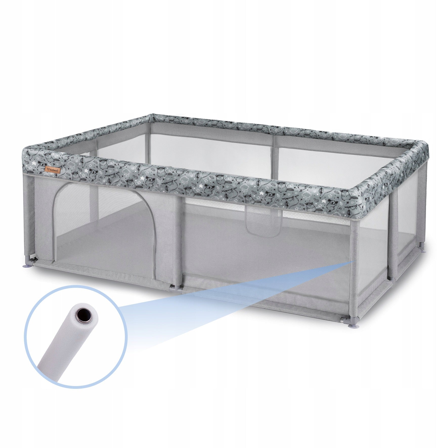 PLAYPEN TOYS POOL KIDWELL FANKO ART GRAY GREY 120x180 LIGHT + BAG Product width 124 cm