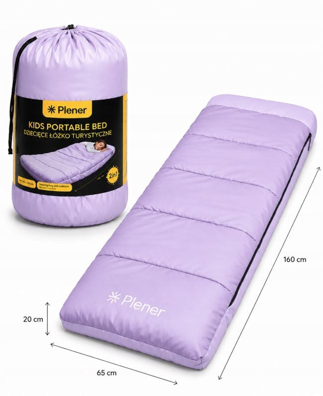 PLENER KIDS Children's hiking bed sleeping bag mattress 160x65x20cm Manufacturer code 5905118115682
