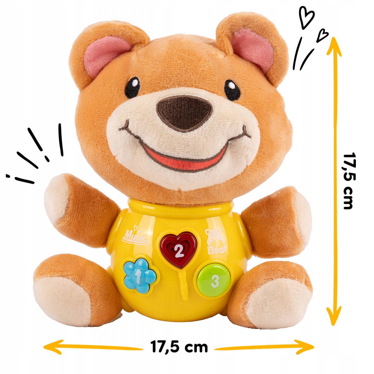 PLUSH BEAR INTERACTIVE EDUCATIONAL PLUSH TOY FOR CHILDREN CUDDLY Packaging status original