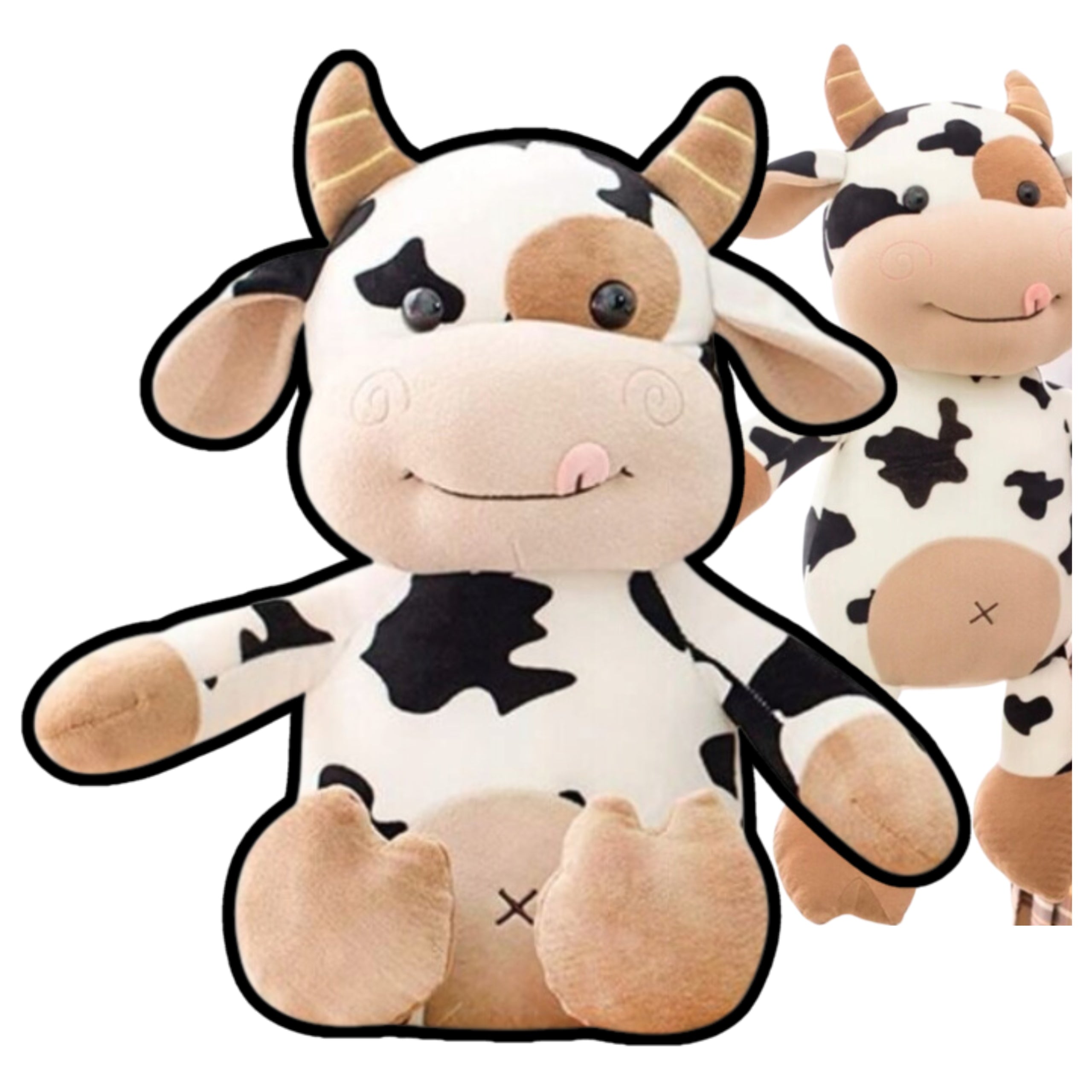 PLUSH TOY COW CUDDLY PLUSH PATCH FUDGE 40CM Brand no brand
