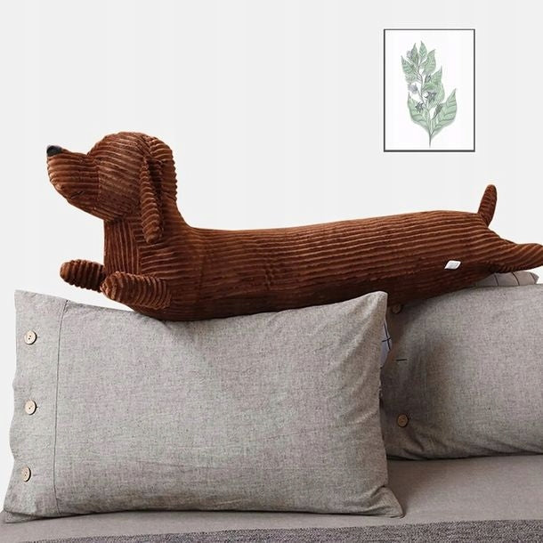 PLUSH TOY GIANT PLUSH CUDDLY DOG DACHSHUND 110CM BROWN Brand Pan i Pani Gadżet