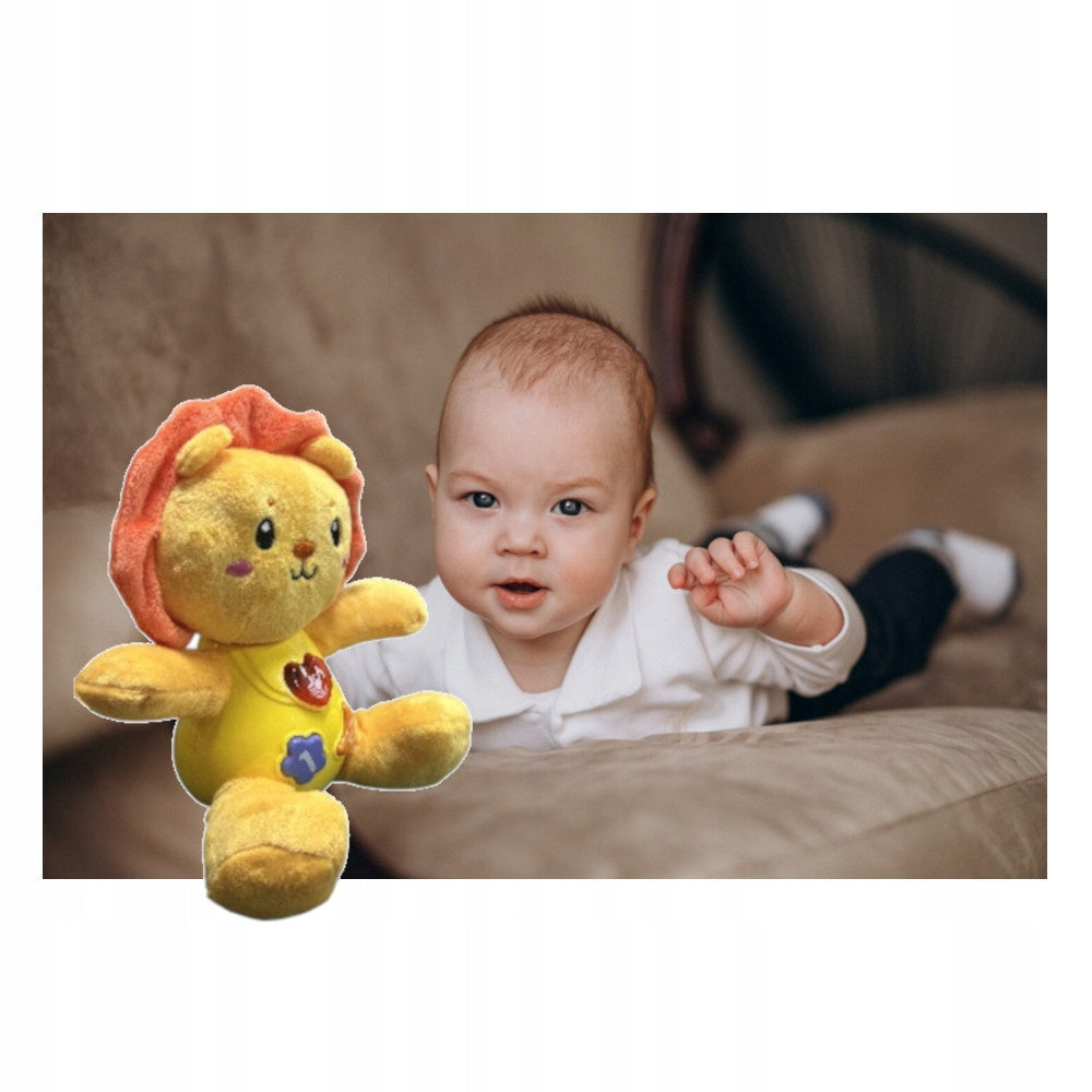 PLUSH TOY INTERACTIVE LION STUFFED ANIMAL WITH LIGHT SOUNDS CALMING MELODIES Packaging status original