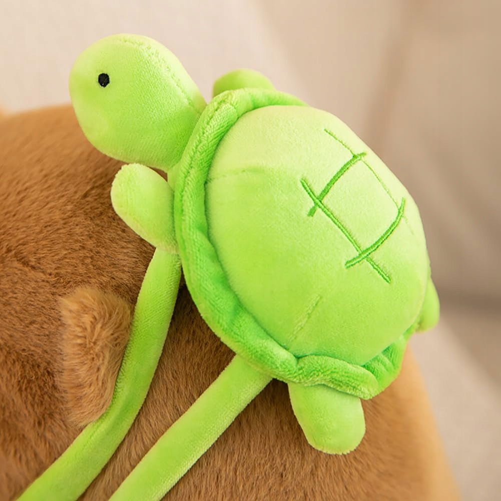 PLUSH TOY KAPIBARA PLUSH TOY WITH BACKPACK TURTLE BADGER BEAVER Brand no brand