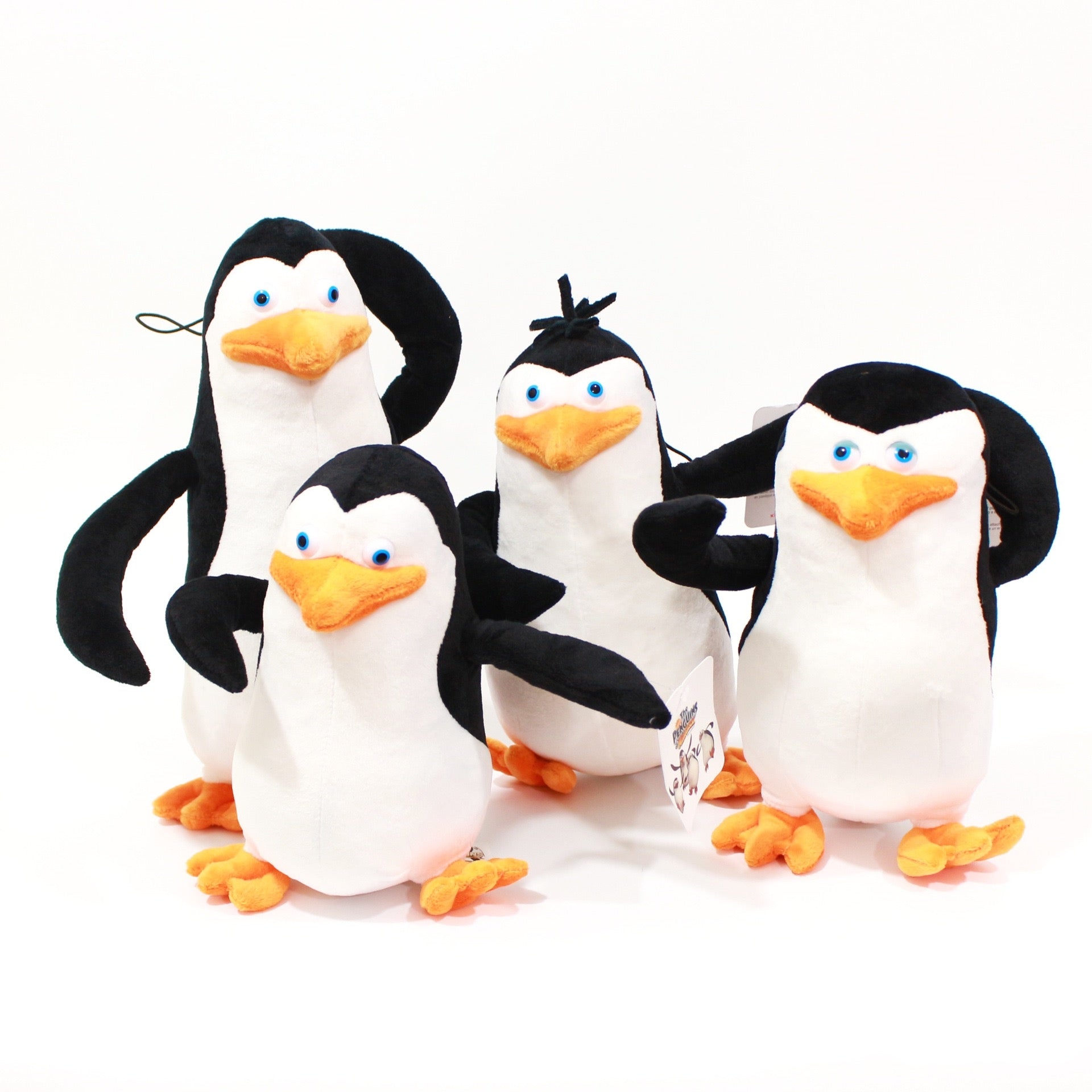 PLUSH TOY PENGUINS FROM MADAGASCAR 4 PIECES