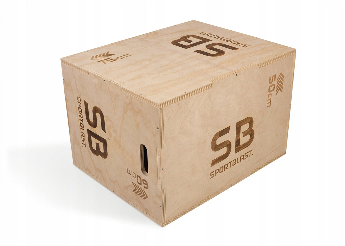 PLYOMETRIC CHEST 50x60x75cm for fitness exercises crossfit JUMP BOX Packaging status original