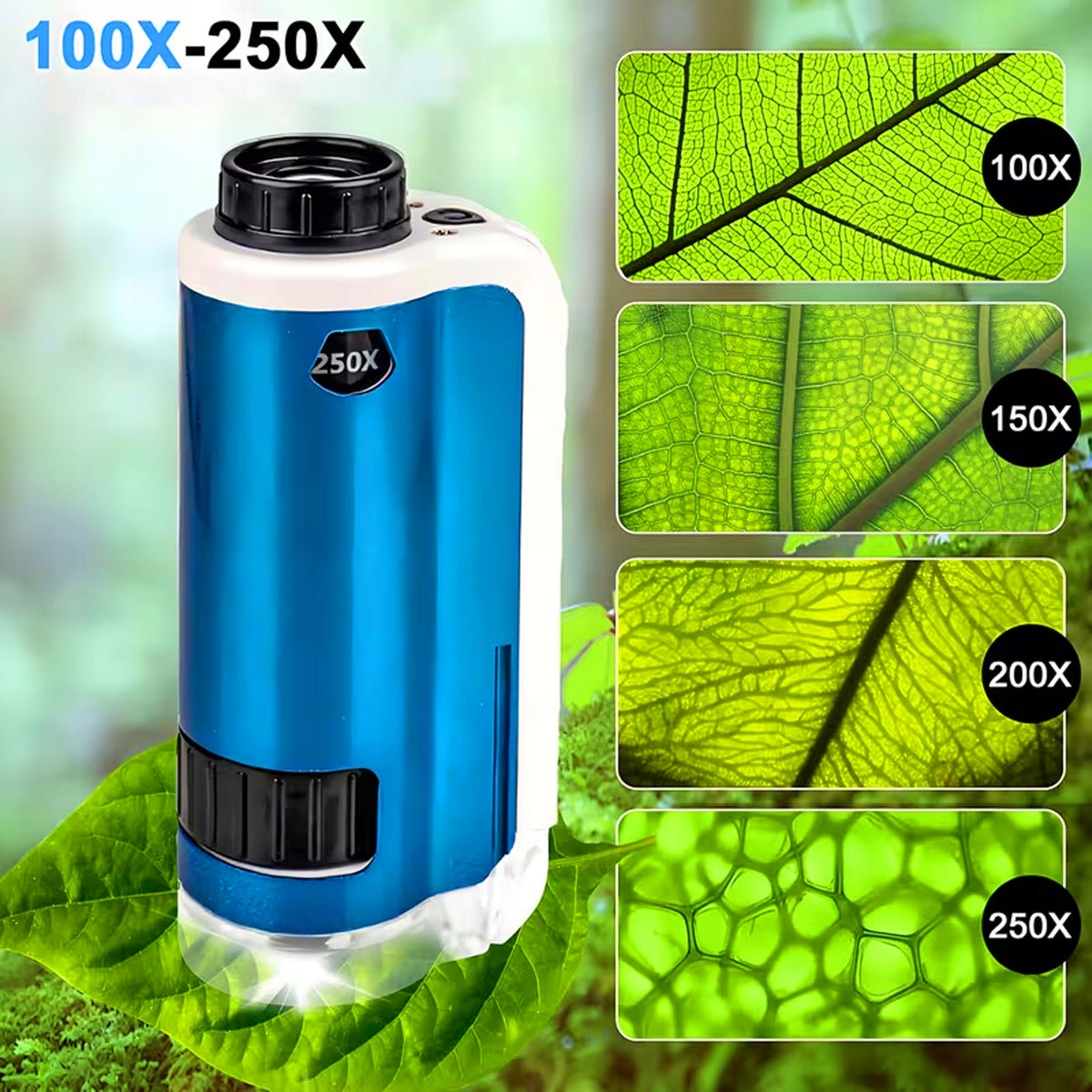 POCKET MICROSCOPE APPROXIMATION 250X PORTABLE EDUCATIONAL FOR CHILDREN EAN (GTIN) 5901353955212