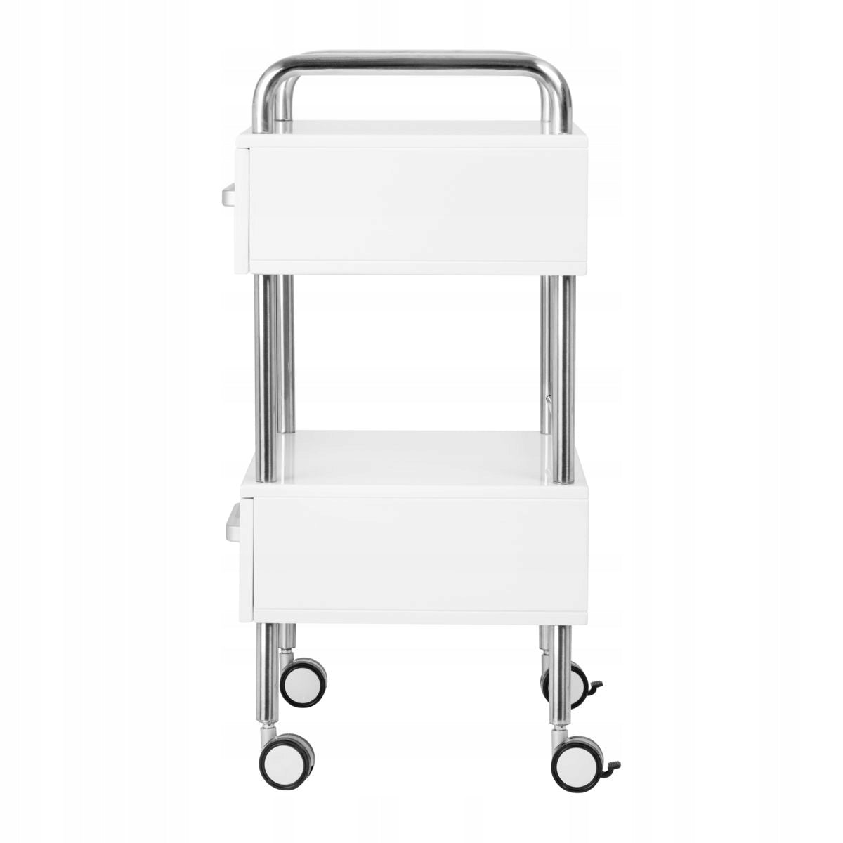 PODIATRIC HELPER TABLE COSMETIC TROLLEY WHITE FOR OFFICE 2 DRAWERS Brand Activeshop
