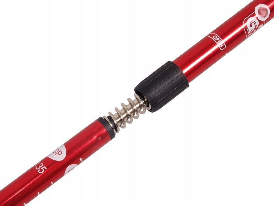 POLES TREKKING POLES FOLDING MOUNTAIN RED NORDIC WALKING Brand no brand