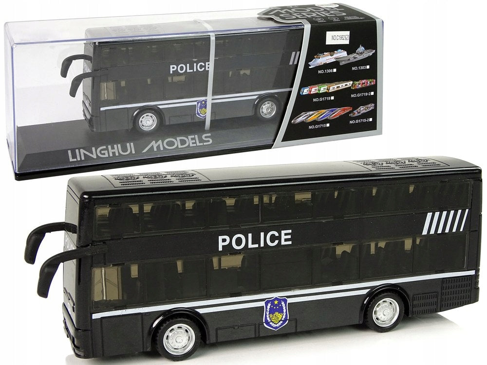 POLICE BUS 10030 WITH SOUND BLACK - MODEL 2023