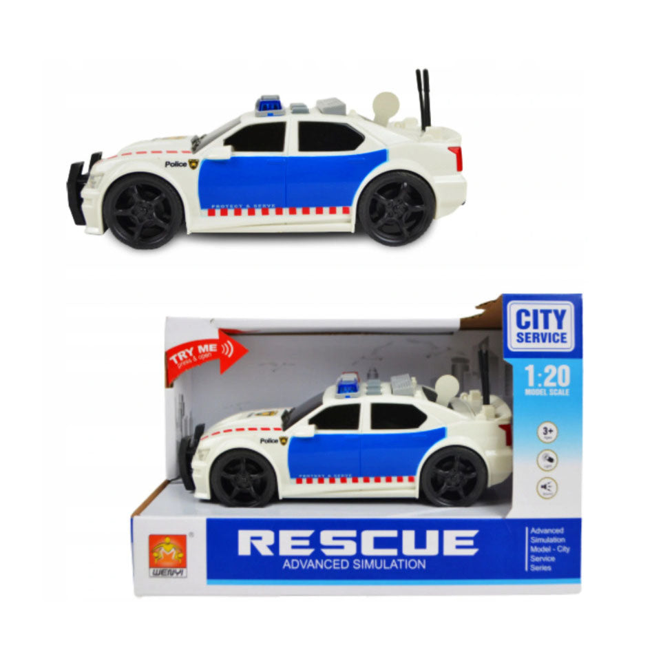 POLICE CAR WITH EFFECTS Packaging status original