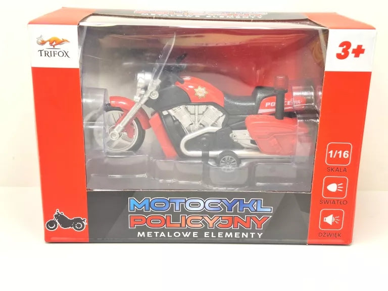 POLICE MOTORCYCLE TRIFOX 1/16 Packaging status original