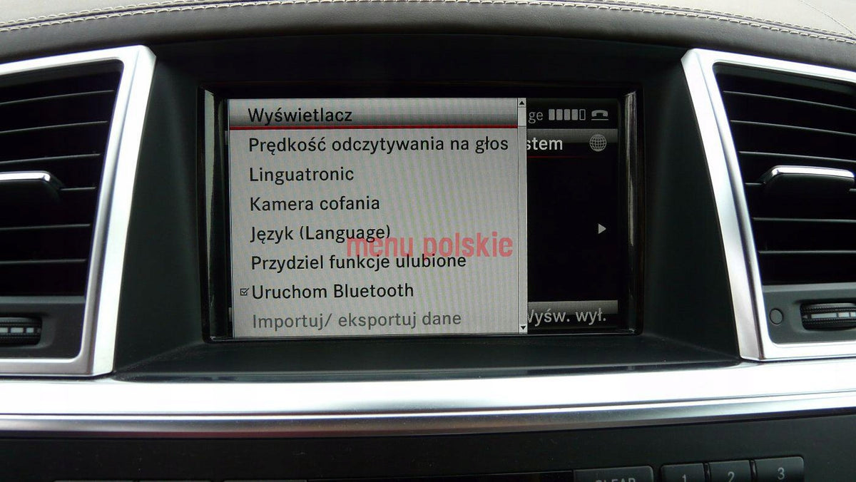 POLISH MENU MERCEDES CLA GLA GLE ML NAVIGATION USA Map Radio Carplay Manufacturer code MAPA MERCEDES KARTA GARMIN A2189062404