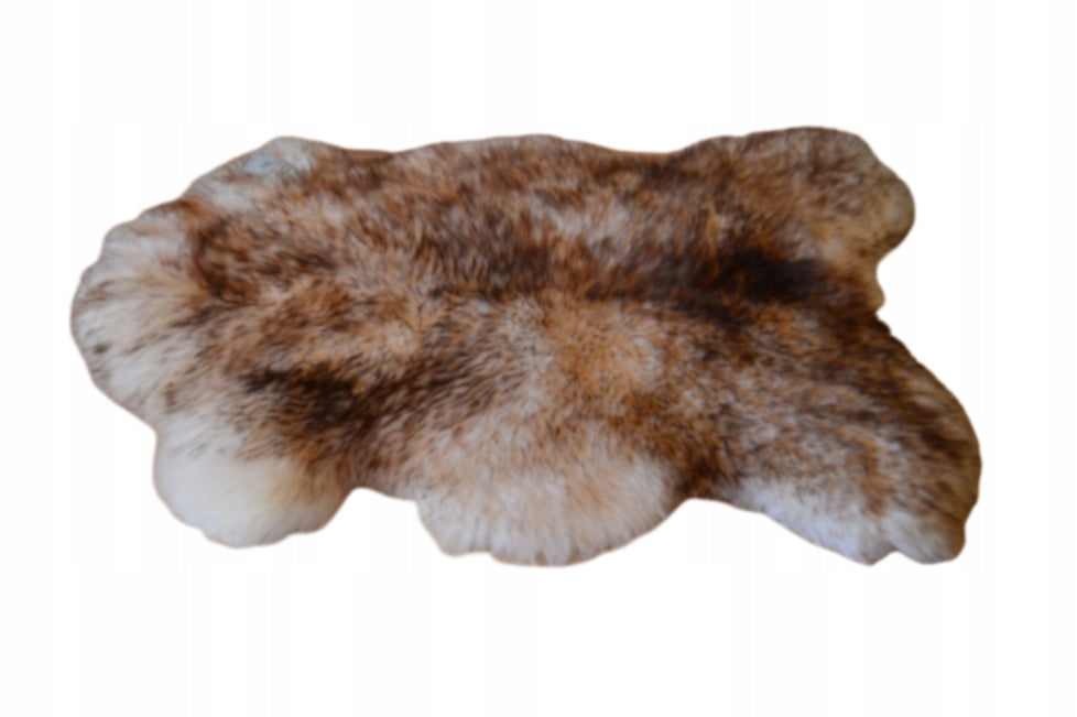POLISH Sheepskins Natural White with brown bristle tips