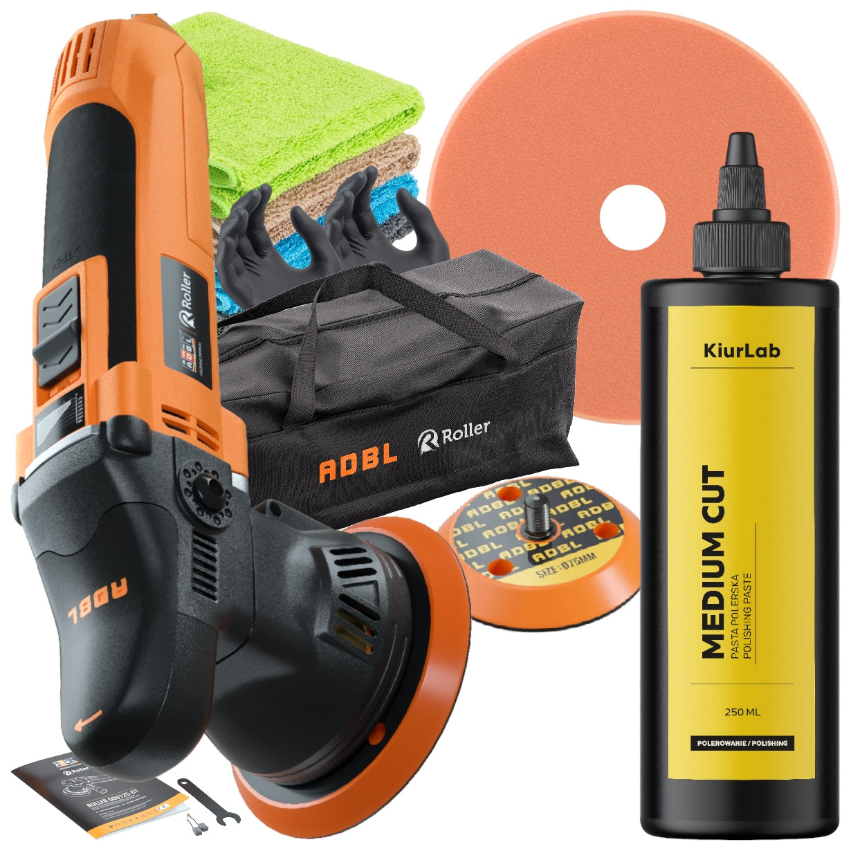 POLISHER ADBL D09125-01 + KIURLAB MEDIUM CUT POLISHER SET