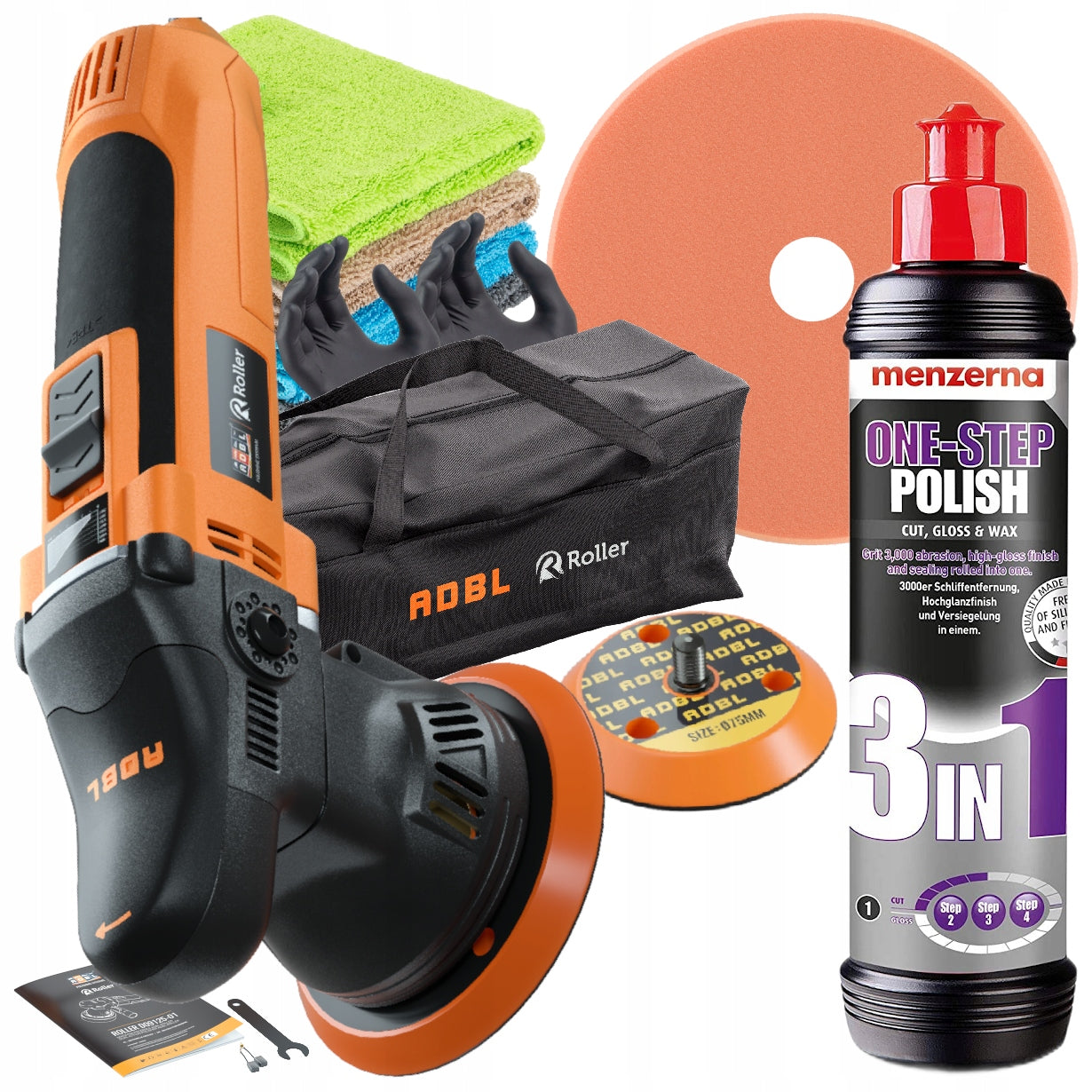 POLISHER ADBL D09125-01 + MENZERNA PASTE 3in1 PAINT POLISHING KIT