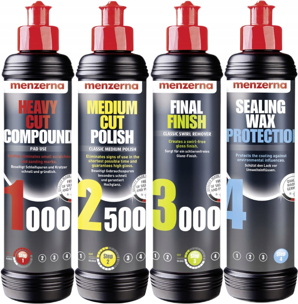 POLISHING SET FOR VARNISH POLISHER ADBL D09125-02 +4x MENZERNA PASTE + PADS Manufacturer code POLERKA ADBL D09125 + 4x PASTA MENZERNA