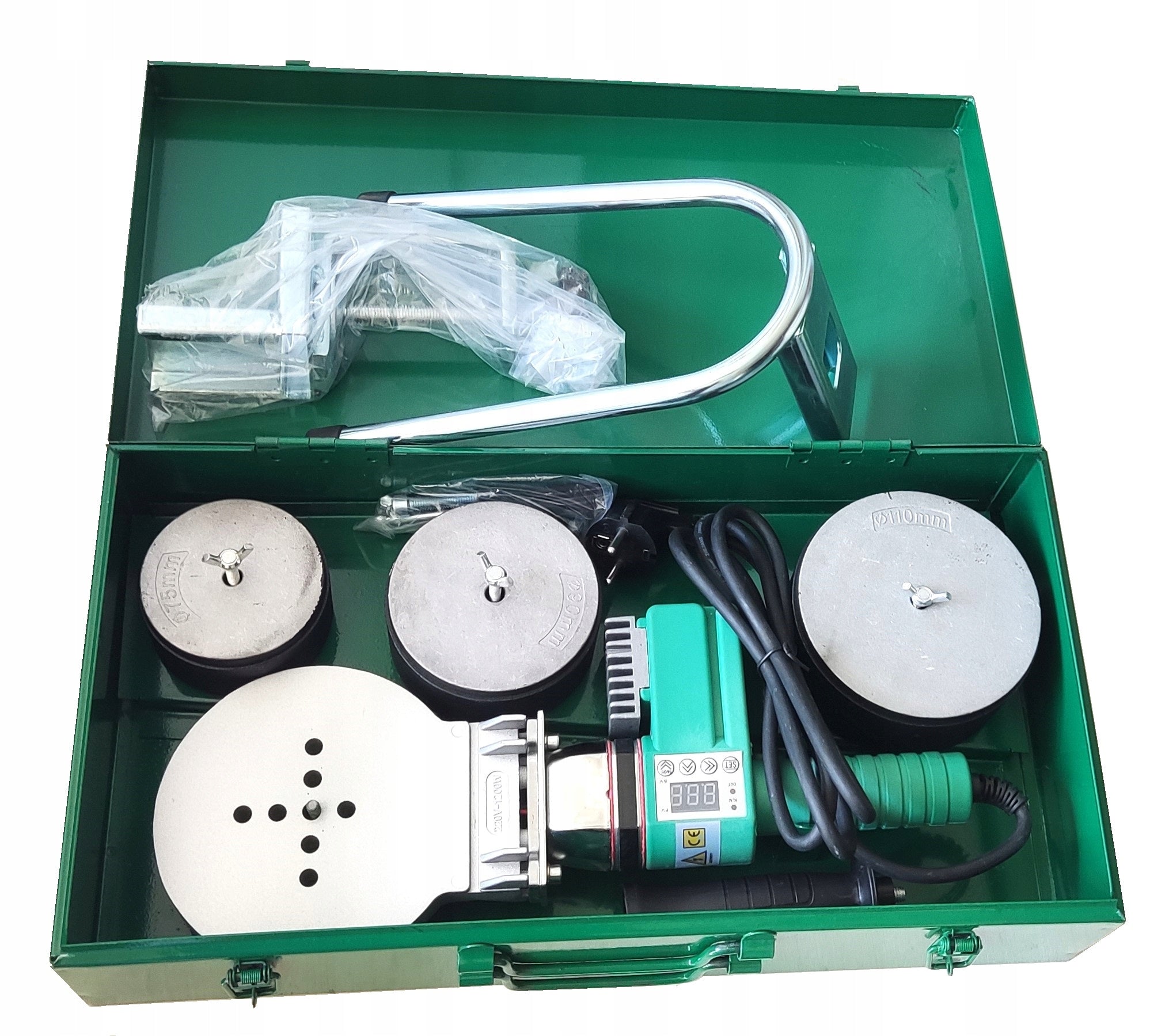 POLYFUSION PIPE WELDING MACHINE 75, 90, 110 SET Electronic control! Manufacturer code RP75-110