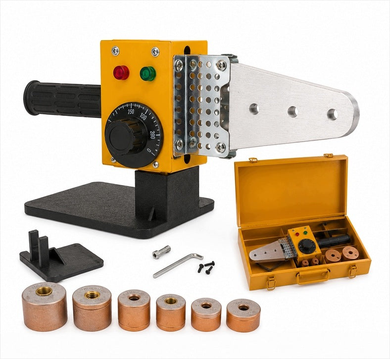 POLYFUSION Welding Machine for PVC Pipe PP 2200W 6 Dies 20-63MM SUITCASE 320 C