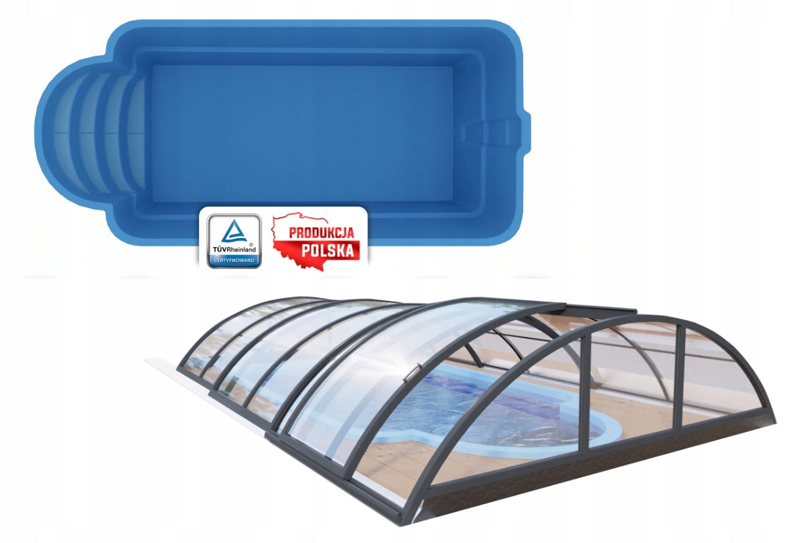 POOL 6.00 x3.00 x1.50 WITH EQUIPMENT + ROOF!