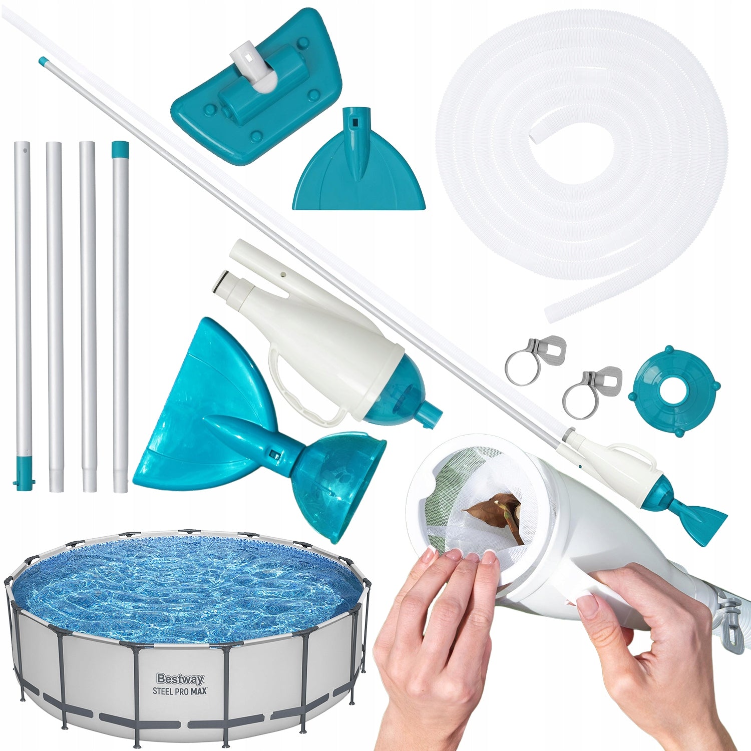 POOL BOTTOM VACUUM CLEANER KIT 56438 Bestway ORIGINAL Packaging status original