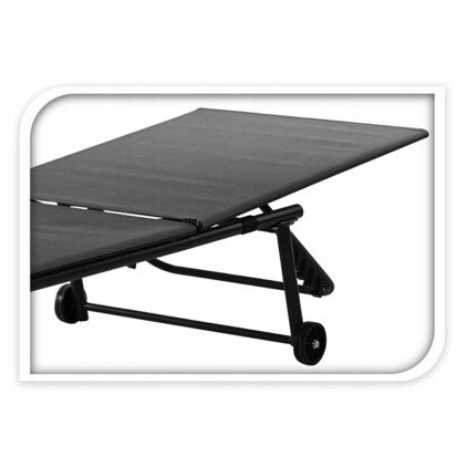 POOL CHAIR METAL ADJUSTABLE BACKREST 185X57X31CM GREY Brand Ambiance