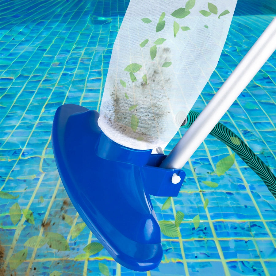 POOL CLEANING KIT BRUSH pool VACUUM CLEANER STICK MESH Model Zestaw 2w1 odkurzacz siatka