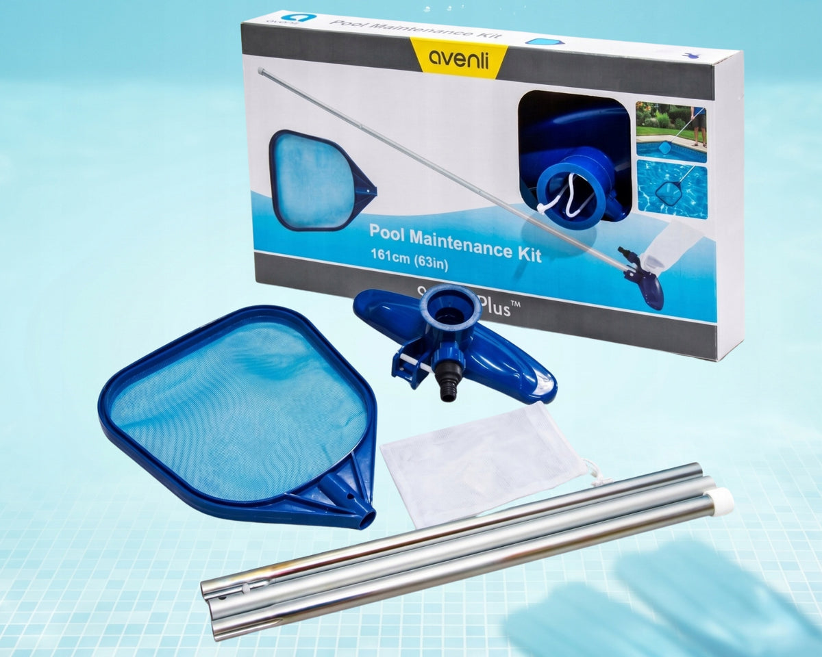 POOL CLEANING KIT TELESCOPIC MESH POOL VACUUM CLEANER 4in1 Manufacturer Avenli