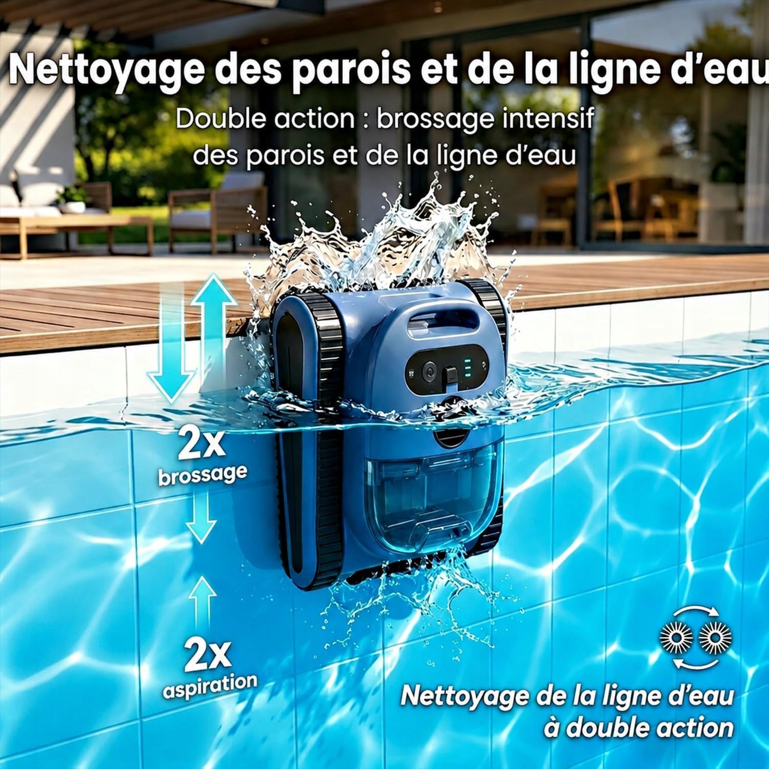 POOL CLEANING ROBOT AUTOMATIC POOL VACUUM CLEANER Seauto SAT30pro Packaging status original
