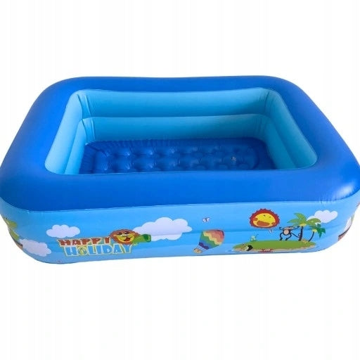 POOL INFLATABLE PADDLING POOL FOR CHILDREN Dry POOL 2 CHAMBERS 110/80 cm Packaging status original