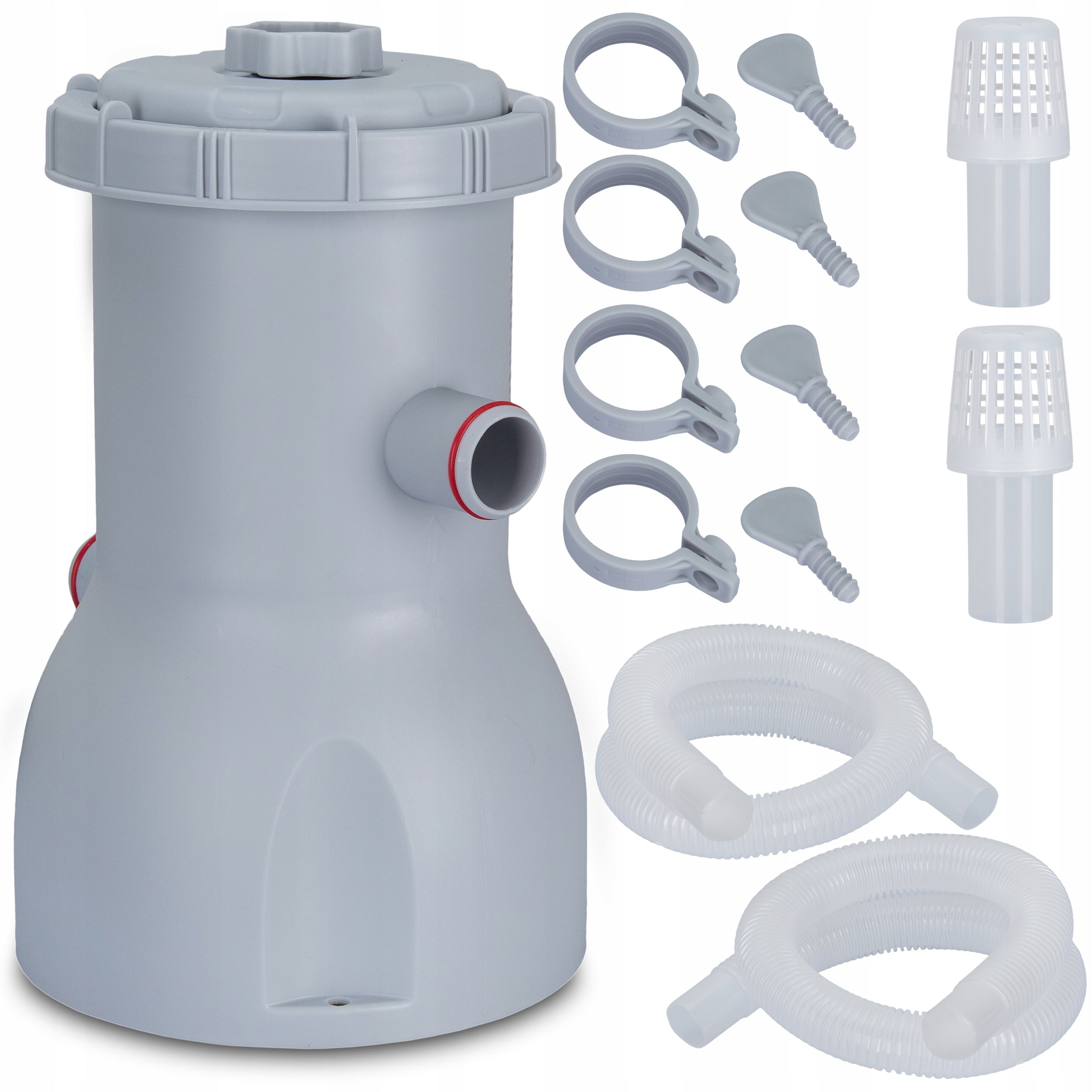 POOL PUMP WITH FILTER FOR POOL FILTERING 3028l/h + FILTERS + HOSES COIL