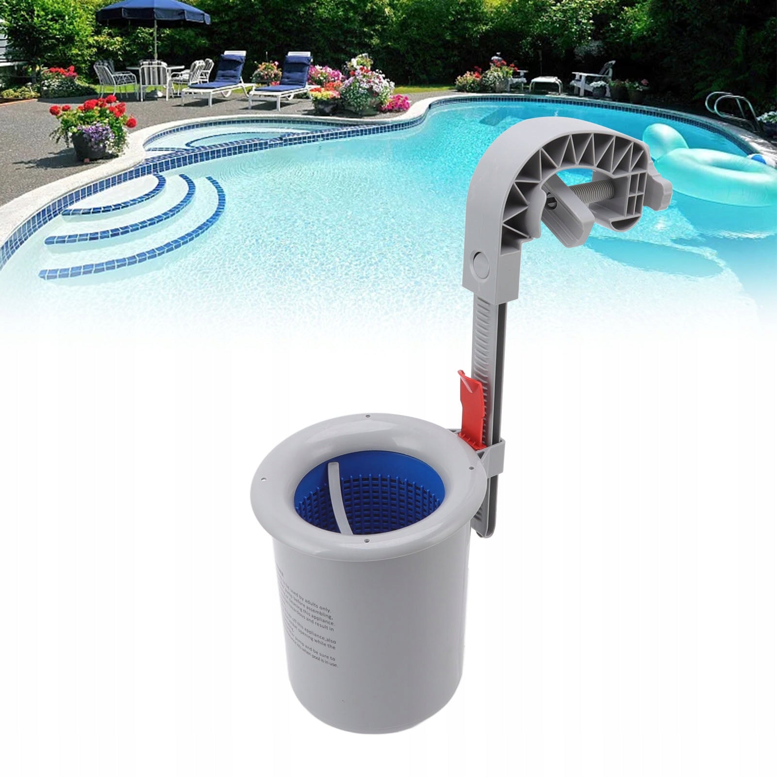 POOL SKIMMER PURIFYING POOL WATER SURFACE SKIMER Packaging status original