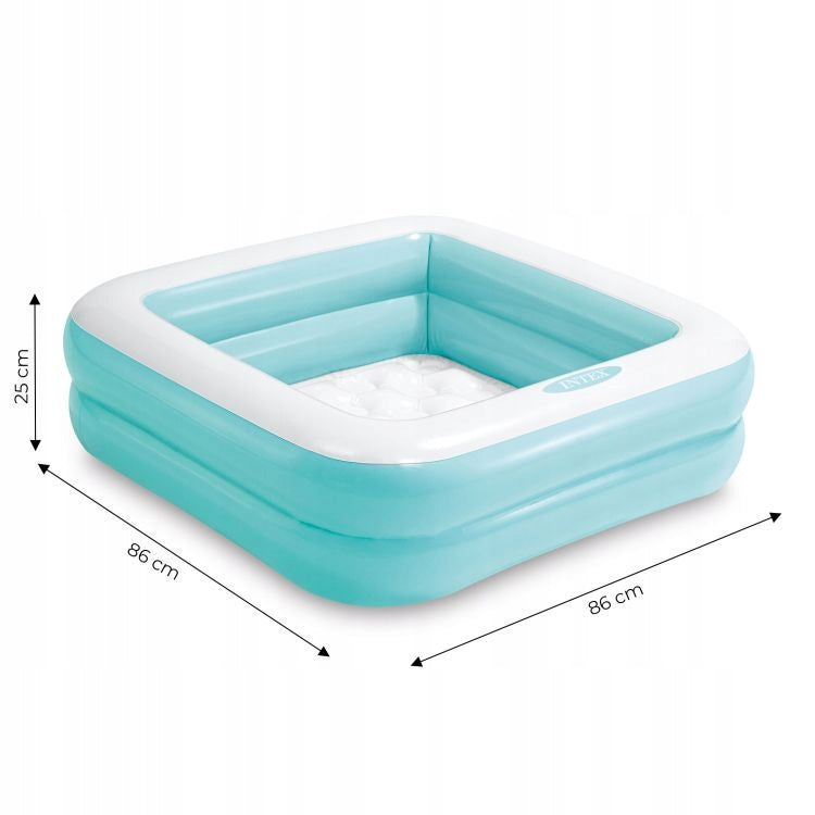POOL SQUARE PADDLING POOL FOR SMALL CHILDREN INFLATABLE SOFT BOTTOM 86 Manufacturer code Basen Basenik Brodzik