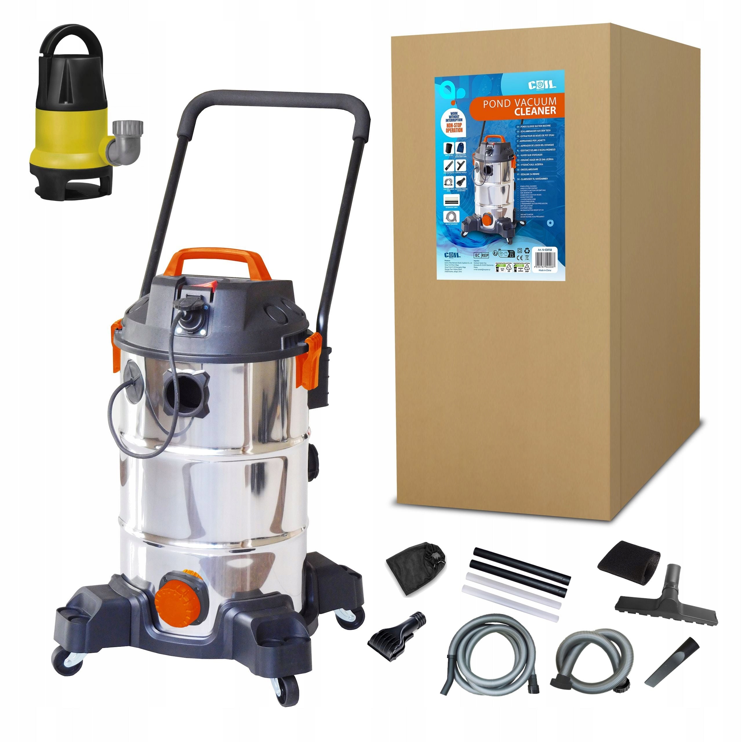 POOL VACUUM CLEANER FOR POND POOL FOR POOL CLEANING +PUMP