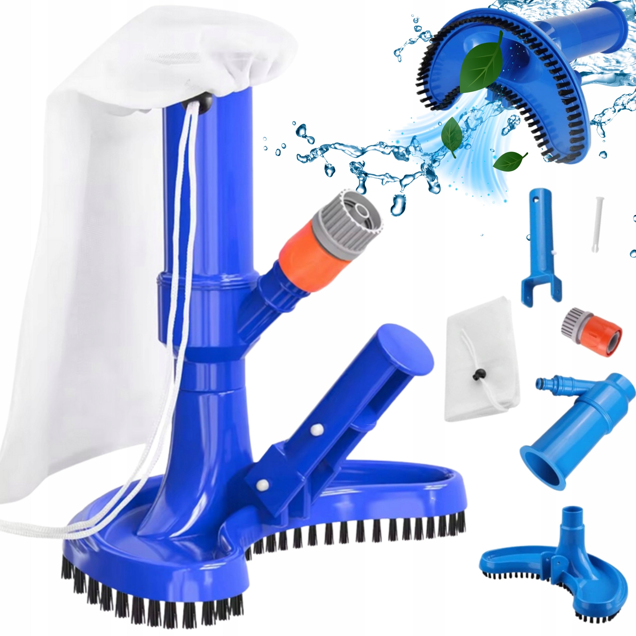 POOL VACUUM CLEANER POOL BOTTOM CLEANING KIT WITH MESH BRUSH