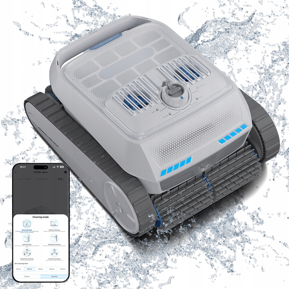 POOL VACUUM CLEANER ROBOT CLEANING BOTTOM WALL WIRELESS AIRROBO PC200