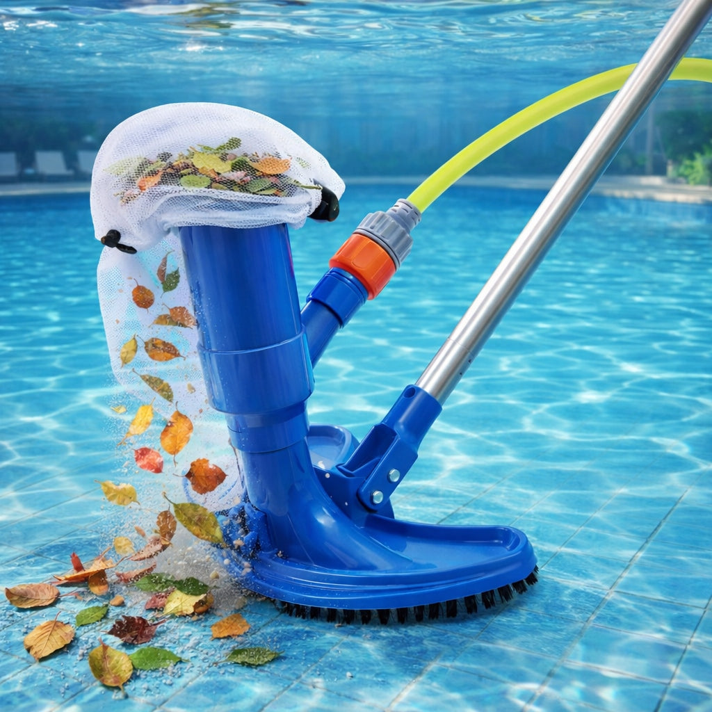 POOL VACUUM CLEANER SET WITH MESH POOL BOTTOM CLEANING BRUSH Manufacturer code N350