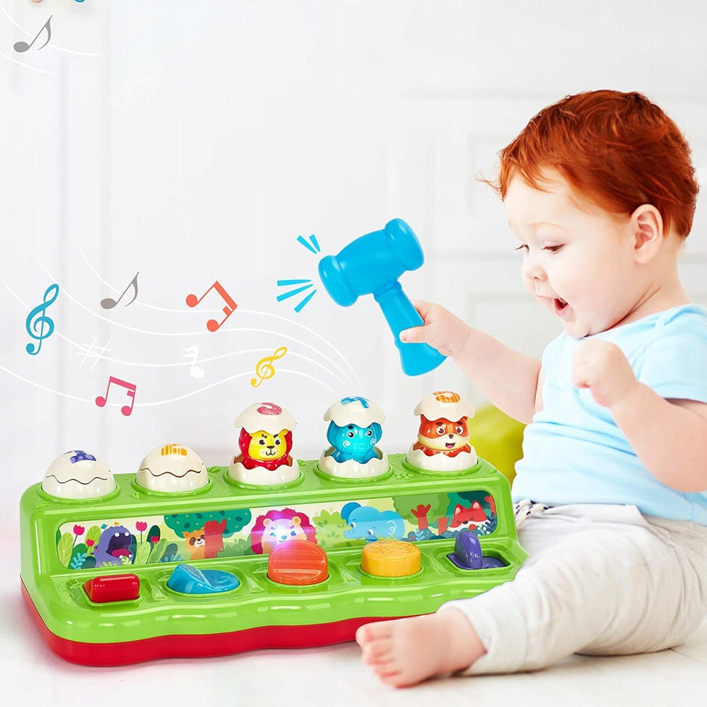 POP TOYS KIDS 1 YEAR POP UP ANIMALS BABIES WITH HAMMERS Brand no brand