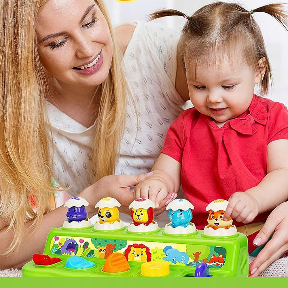 POP-UP ANIMALS INTERACTIVE TOY WITH MUSIC FOR CHILDREN Brand Jokomisiada