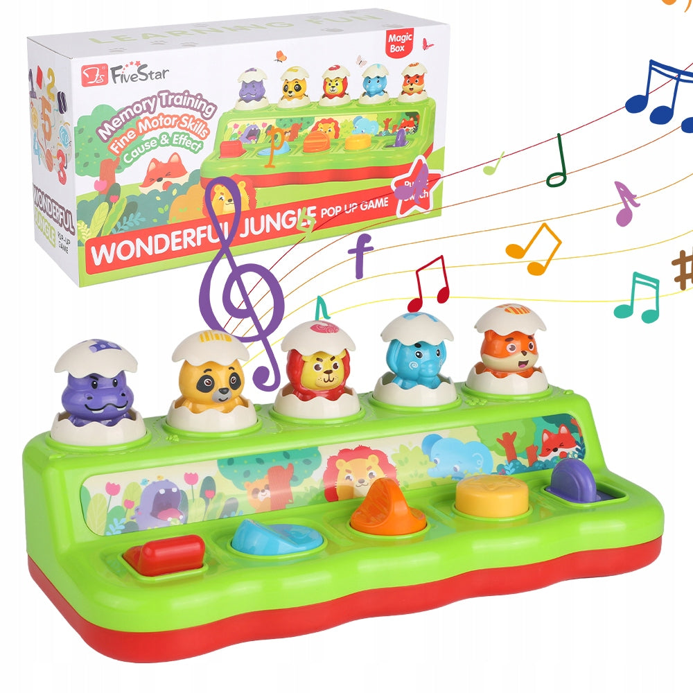 POP UP TOY, EDUCATIONAL MONTESSORI GAMES, MUSIC TOY FOR KIDS