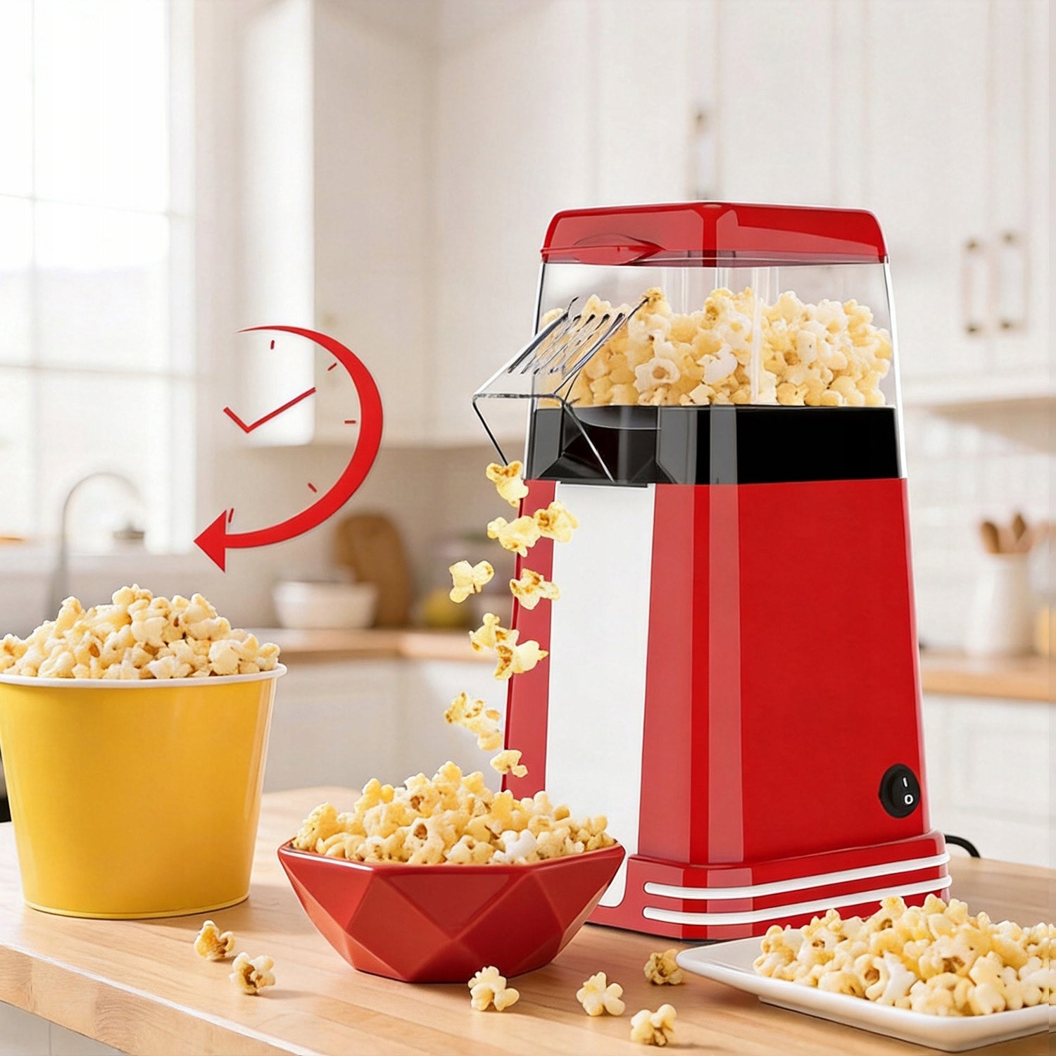 POPCORN MACHINE 1200W EQUITABLE HEATING SIMPLE AND CONVENIENT FOR CHILDREN Brand no brand