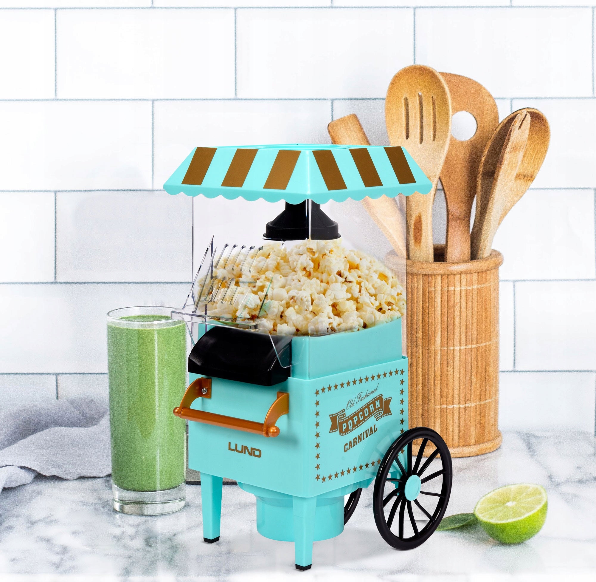 POPCORN MACHINE 1200W MACHINE RETRO POPCORN MAKING MACHINE Brand Lund