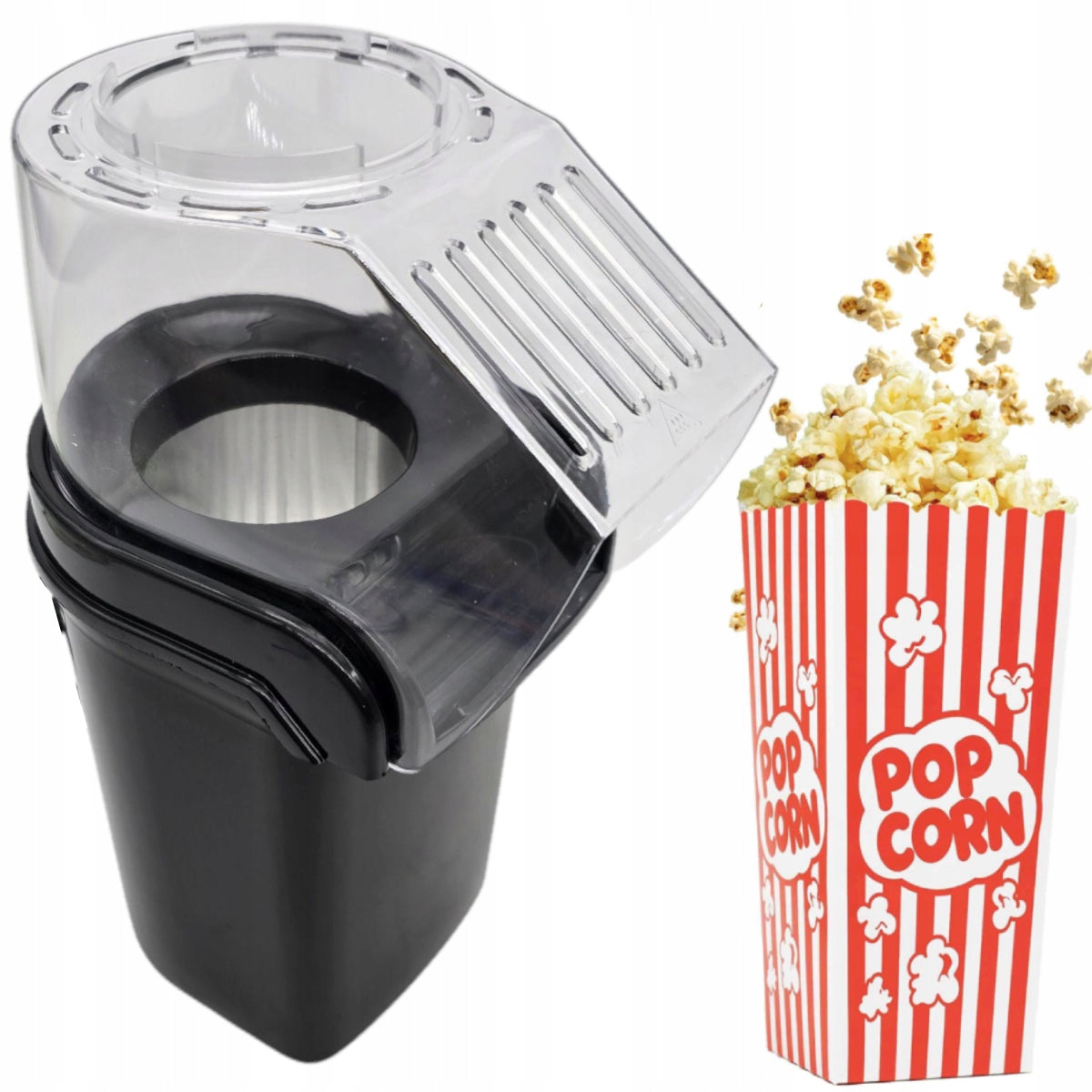 POPCORN MACHINE FAT FREE HOME POWERFUL MINI MACHINE BLACK 1200W