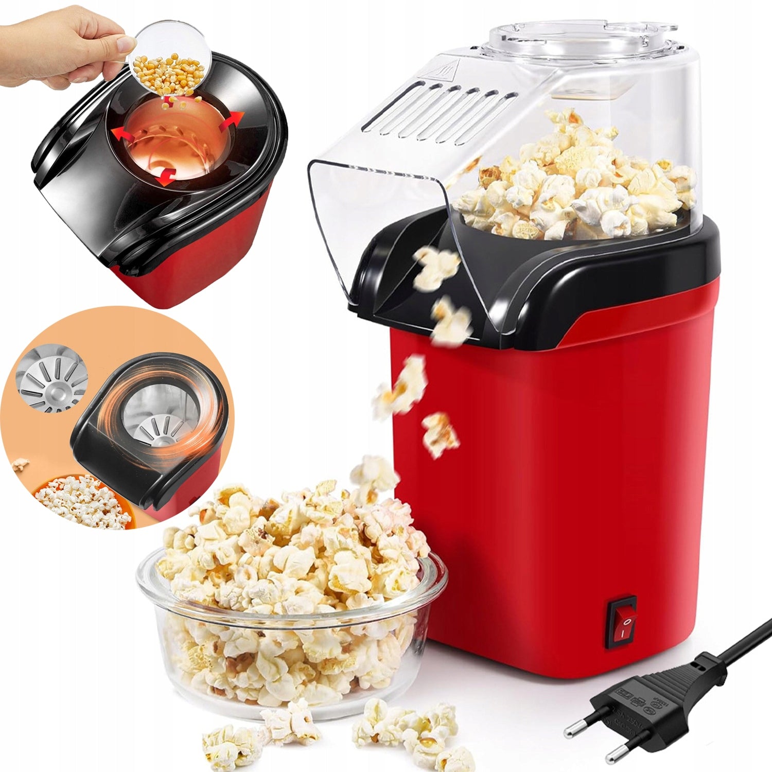POPCORN MAKING MACHINE HOME MACHINE AUTOMATIC DEVICE 1200W