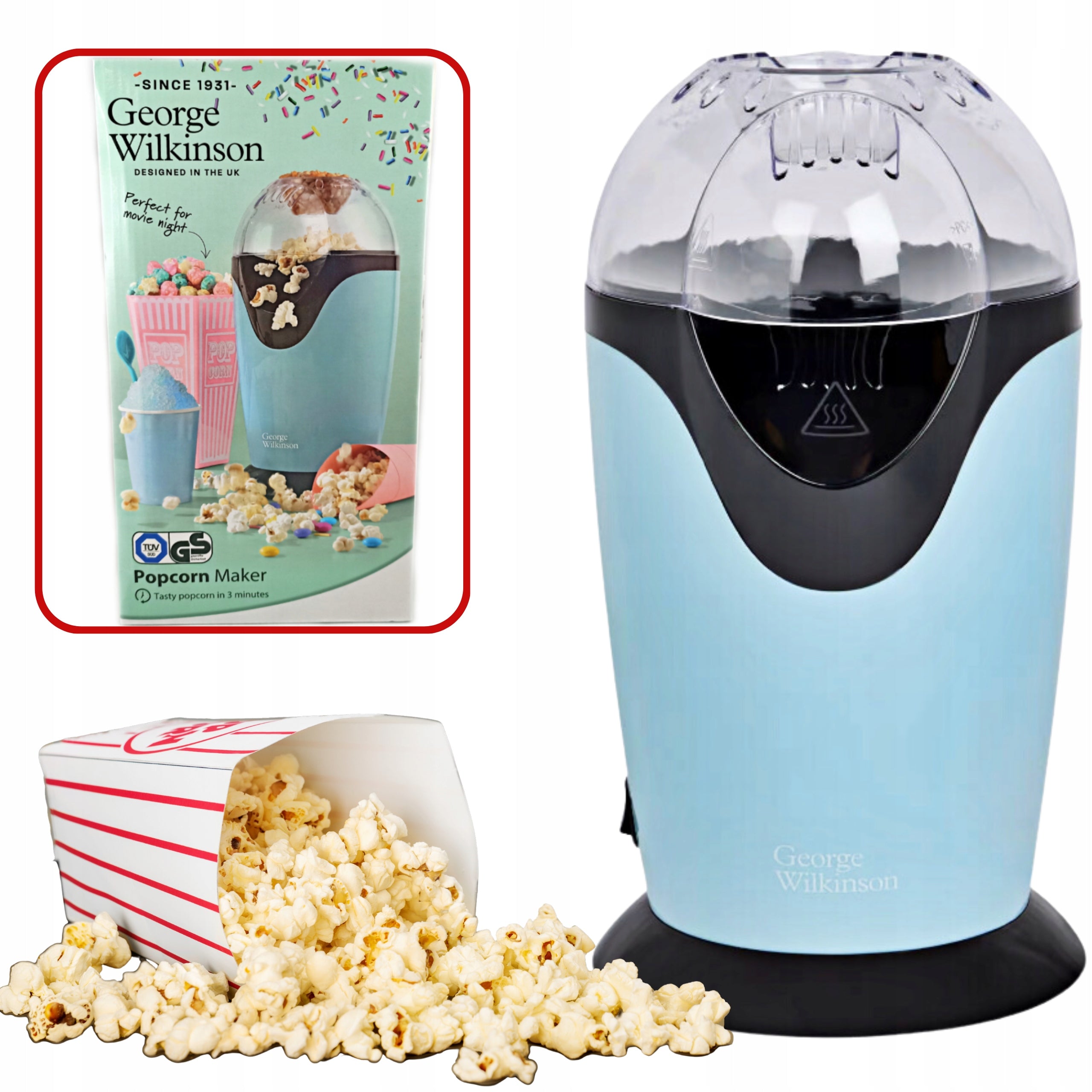 POPCORN MAKING MACHINE HOMEMADE MACHINE WITH MEASURING CUP 1200W