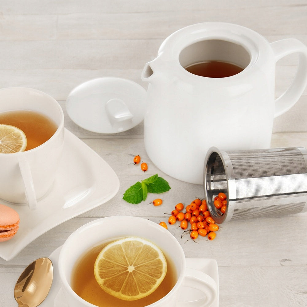 PORCELAIN jug with infuser tea strainer herbs infusion infuser Packaging status original
