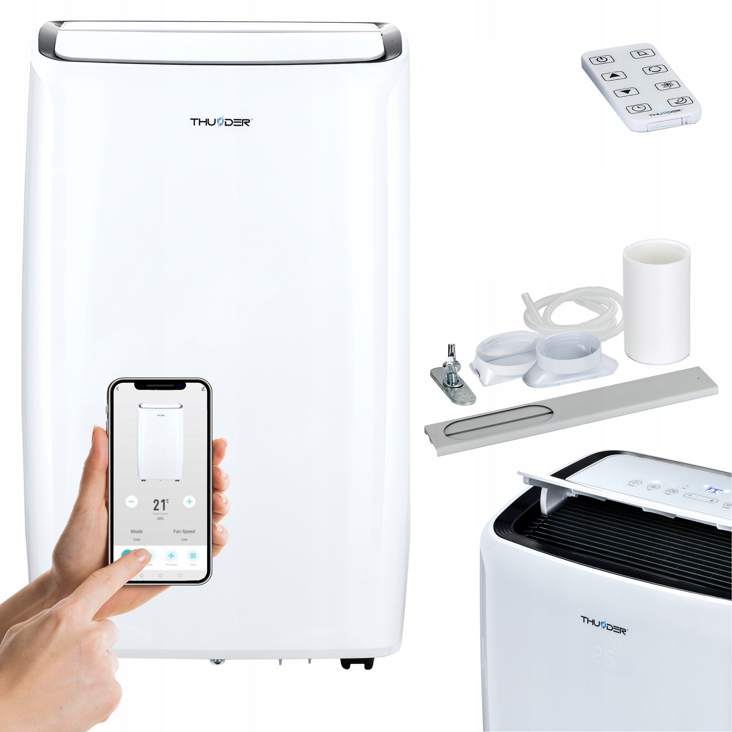 PORTABLE AIR CONDITIONER 4,1KW THUNDER WIFI 4IN1 APP