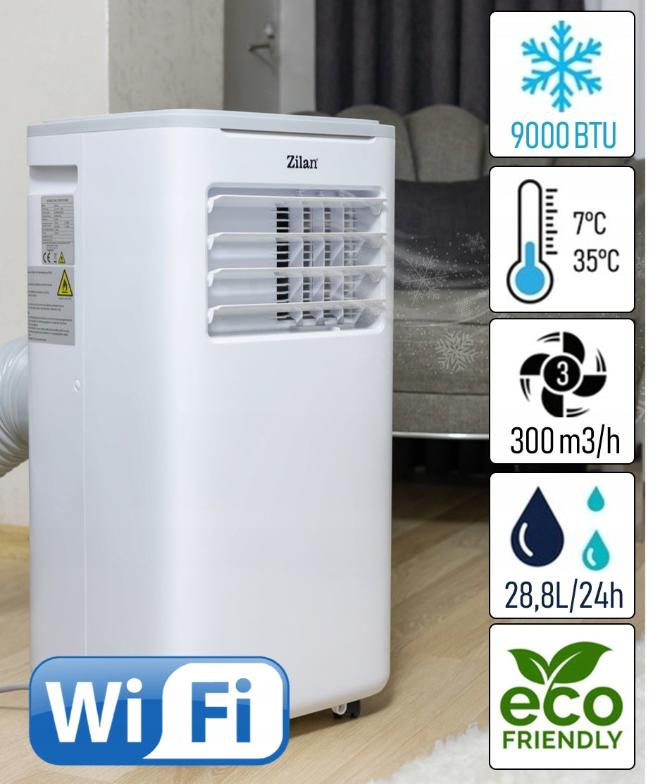PORTABLE AIR CONDITIONER 4W1 9000BTU 2,64 WI-FI REMOTE + W-Lock EAN (GTIN) 8682744811047