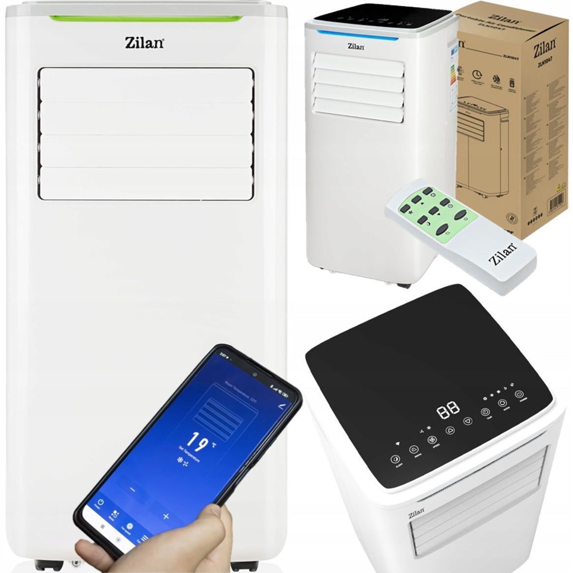 PORTABLE AIR CONDITIONER 4W1 9000BTU 2,64 WI-FI REMOTE + W-Lock