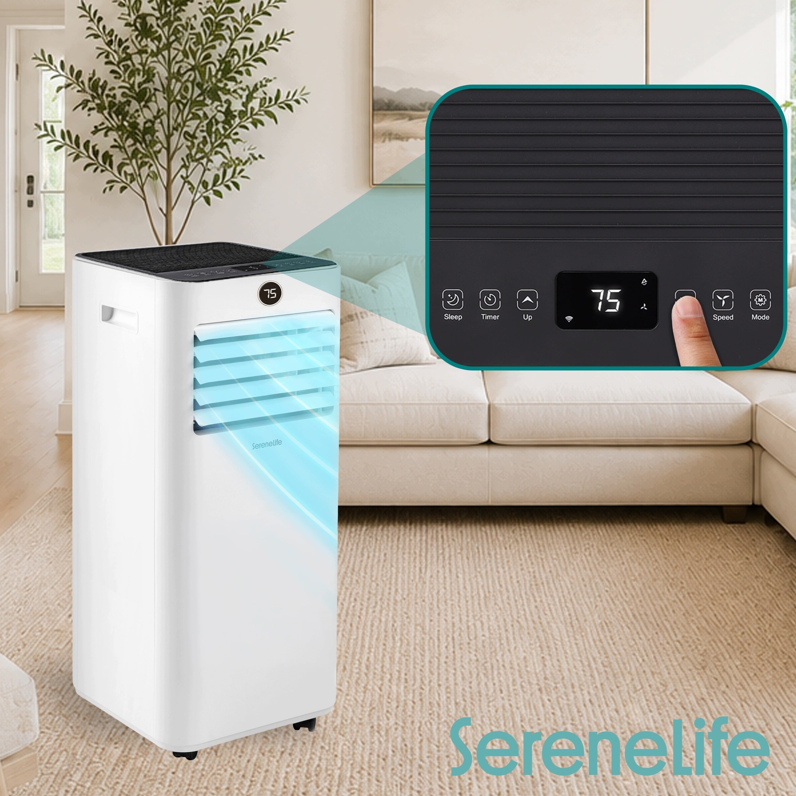 PORTABLE AIR CONDITIONER 9000 BTU 3 IN 1 COOLING VENTILATION DRYING Manufacturer code KLIMATYZATOR PRZENOŚNY 9000 BTU 3w1