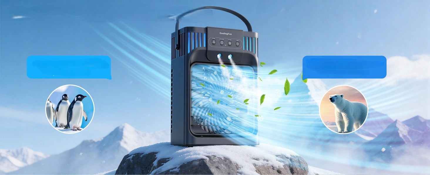 PORTABLE AIR CONDITIONER AB-1 HUMIDIFIER REMOTE CONTROL LED 10W 1200ML QUIET WITH timer Manufacturer code 6917645341440